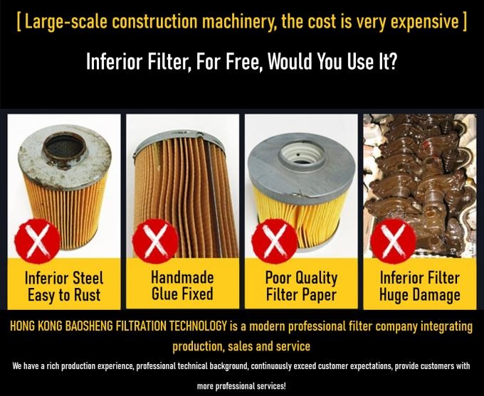 120mm OD Hydraulic Oil Suction Filter Element 60012123 For SY55 WARD 85