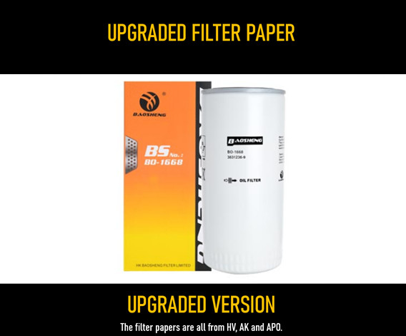 570004323 3831236 Spin On Heavy Truck Filter 210*93mm Dust Off