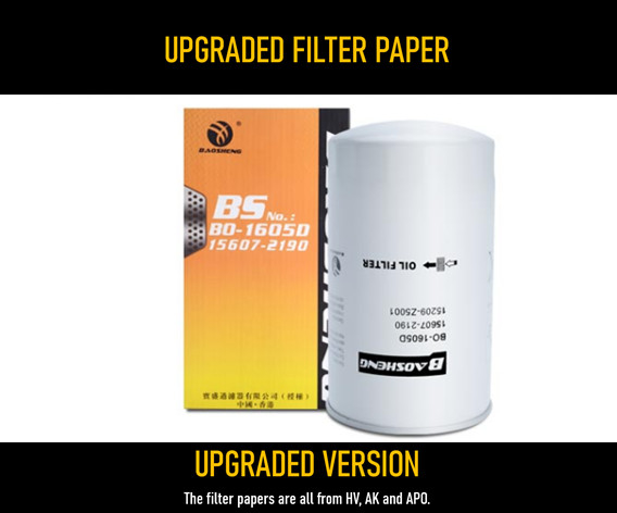 KOBESTEEL SK200-8 Excavator Oil Filter Replacement LF16226 C-1316 15607-2190