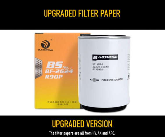 YN21P01036R100 4676385 Fuel And Water Separator Filter 94mm OD