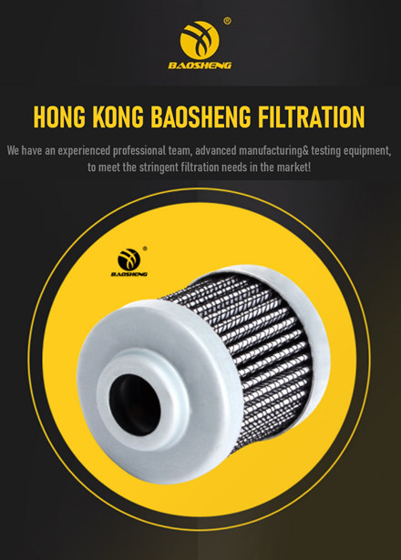 35mm OD XCMG 60 Pilot Excavator Hydraulic Filter BAOSHENG
