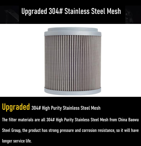 53C0239 53C0039 Excavator Stainless Steel Suction Filter For LIUGONG 907