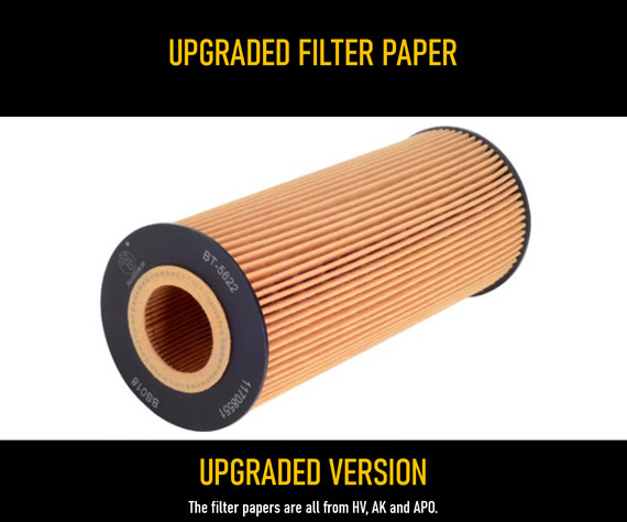 84mm Height 11708551 Excavator Oil Filter Element For YANMAR SHORT