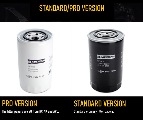 CNAS MA Excavator Fuel Filter 129907-55800 129907-55801 Yanmar Fuel Filter