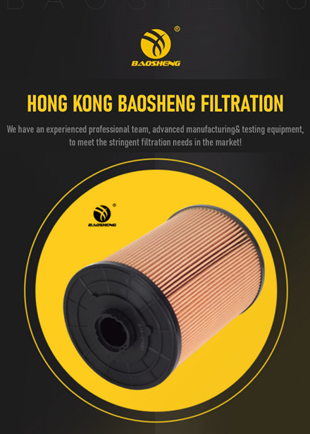 A14-01460 Excavator Fuel Filter Diesel Engine Fuel Filter BAOSHENG