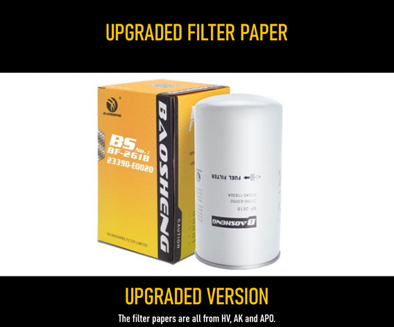 BAOSHENG Excavator Fuel Filter D638-002-802A+A 23390-E0020