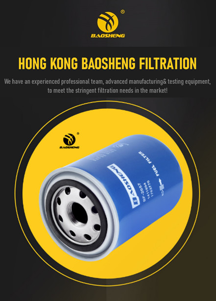 1411894 DX380 DX420 Doosan Fuel Filter OD 93.5mm Paper Filtration