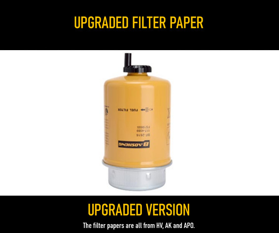 FS19555 117-4089 Oil-Water Separation Excavator Parts Filter Element