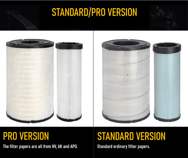 600-185-6110 4466269 1471158  Excavator Parts  Excavator Air Filter