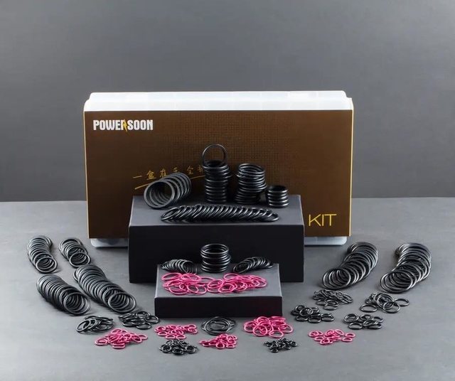 Excavator Black Rubber O Sealing Ring 3.5mm 1.78mm 1.9mm Dia